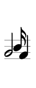 Black Music Notes White Background